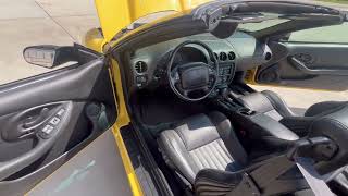 2002 Pontiac Firebird Trans Am Collector Edition Engine Compartment and Interior