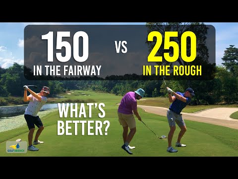 150 in the FAIRWAY vs 250 in the ROUGH - Surprising Results - Three Handicaps WHATS BETTER?