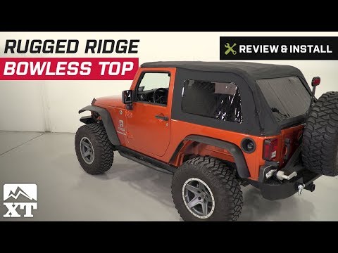 Jeep Wrangler Rugged Ridge Bowless Top (2007-2017 JK 2 Door) Review & Install