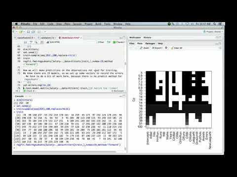 StatsLearning Chapter 6 part 1