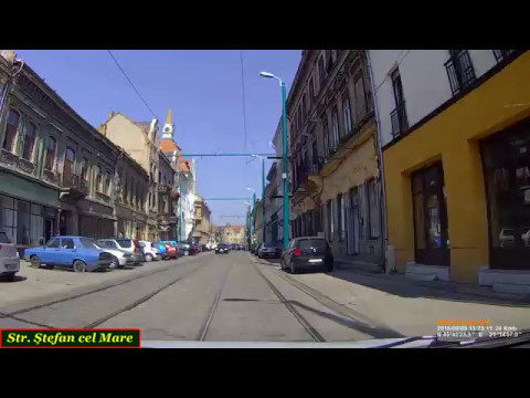 Driving in Timişoara: Giroc - Piaţa Traian - Auchan Nord (Sept. 9, 2016)