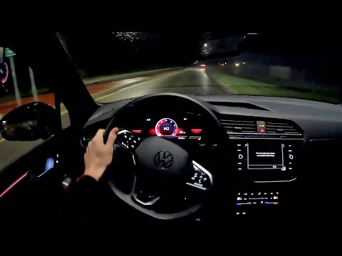 2022 Volkswagen Tiguan SE R-line - POV Night Drive (Binaural Audio)