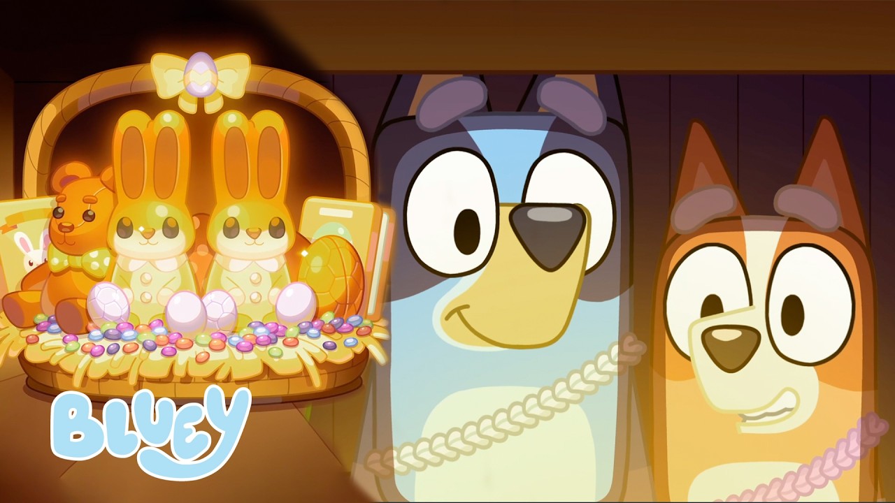 ブルーイとビンゴ、隠されたイースターチョコレートを探そう 🐰🍫💙 | ブルーイ - 日本公式チャンネル - Bluey
