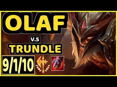 DJOKO (OLAF) vs TRUNDLE - 9/1/10 KDA JUNGLE CHALLENGER GAMEPLAY - EUW