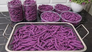 Download lagu Not many people know that 1 purple sweet potato makes the most delicious Lebaran cake || It's rea... mp3