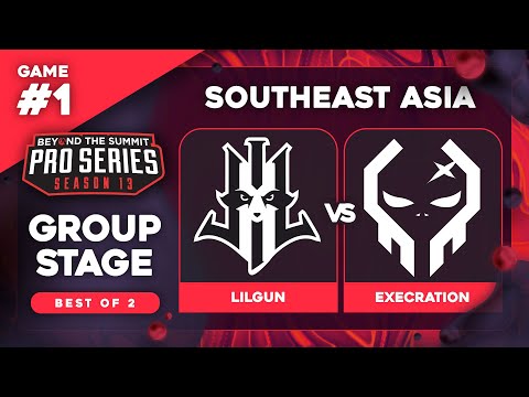 Lilgun vs Execration Game 1 - BTS Pro Series 13 SEA: Groups w/ Ares & 343