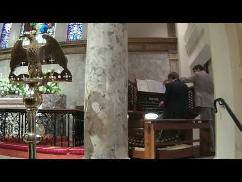 Organist Benjamin Straley performs Miroir, by Ad Wammes, at St. John's Church, Lafayette Square