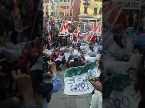 Venezia, gli studenti manifestano per il clima