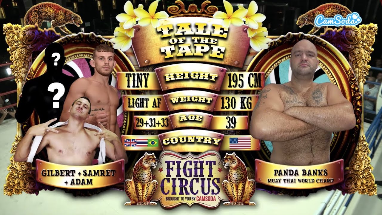 Fight Circus Vol. 2 - Panda Banks VS Gilberto Patrocinio AND Samret Meekaew AND Adam King