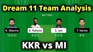 MI vs KKR | KKR vs MI | Dream 11 Team Kannada | Fantasy Winning Tips | batball11