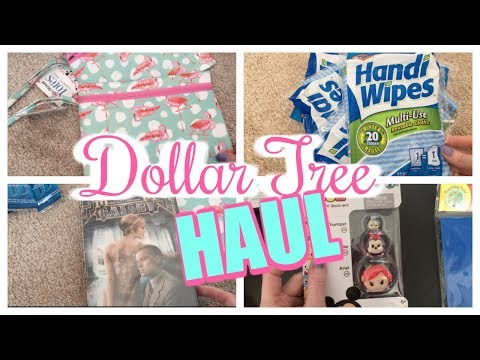 DOLLAR TREE HAUL! | NEW FINDS AT DOLLAR TREE! | Tsum Tsum, DVD's, Favorite Cleaning Cloths & MORE! Video