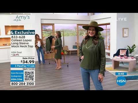 Colleen Lopez Long Sleeve Mock Neck Top