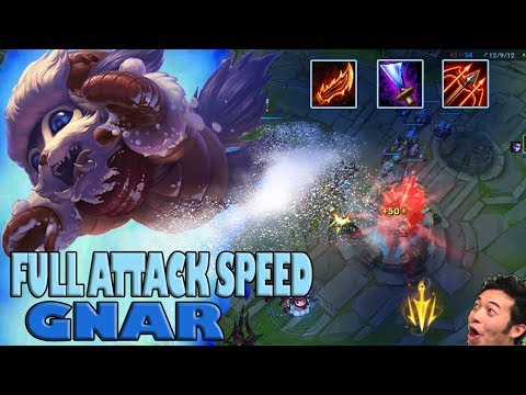 FULL ATTACK SPEED GNAR TOP - NEW META BUILD  - LEAGUE OF LEGEND
