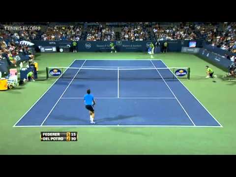Federer vs Del Potro Cincinnati 2011 Highlights