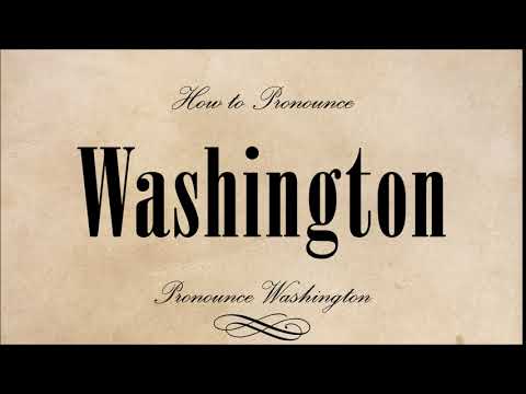 How to pronounce Washington
