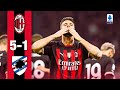 Giroud Hat Trick In 6 Goal Show AC Milan 5 1 Sampdoria Highlights Serie A