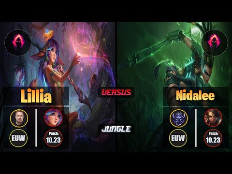Broxah LILLIA (Jungle) [Dark Harvest] VS NIDALEE - Diamond EUW Patch 10.23