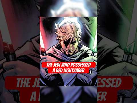 The Jedi who possessed a red lightsaber #starwars #starwarslore #lightsaber #red #jedi