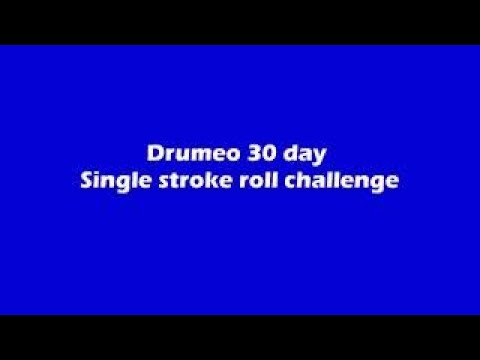Drumeo 30 day single stroke roll challenge