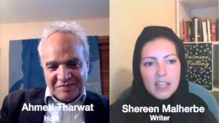 BelAhdan with British Writer Shereen Malherbe , Her new Novel Jasmine Falling