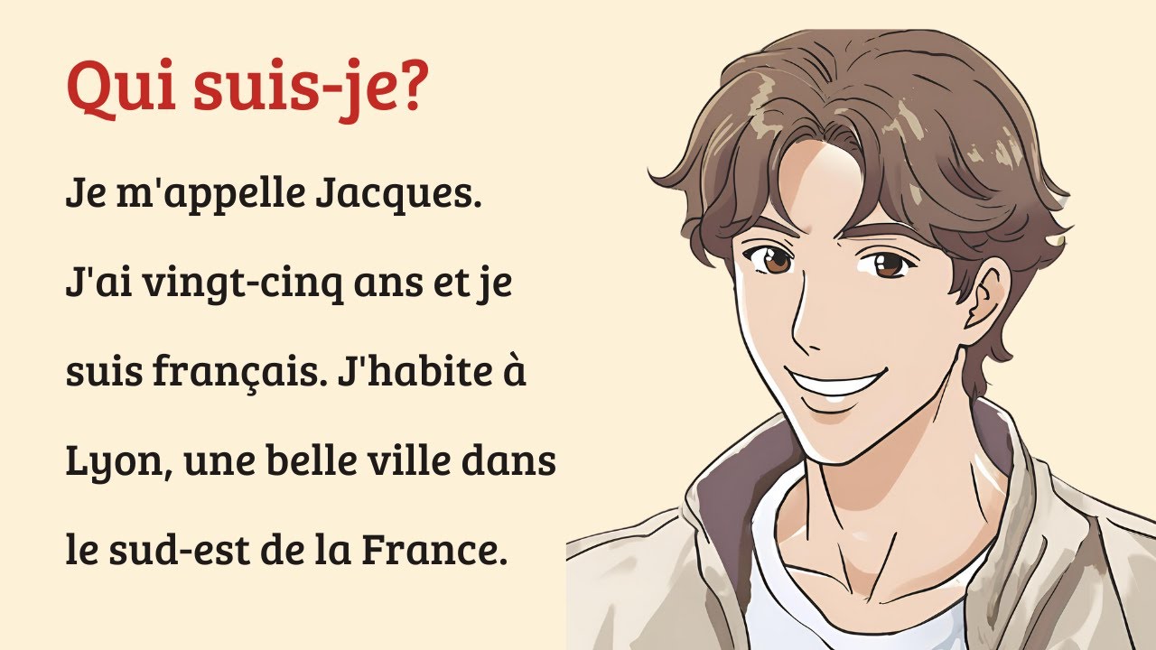 APPRENDRE le FRANÇAIS avec des HISTOIRES (Niveau A2 - intermédiaire) - Bonjour! Je m'appelle Jacques