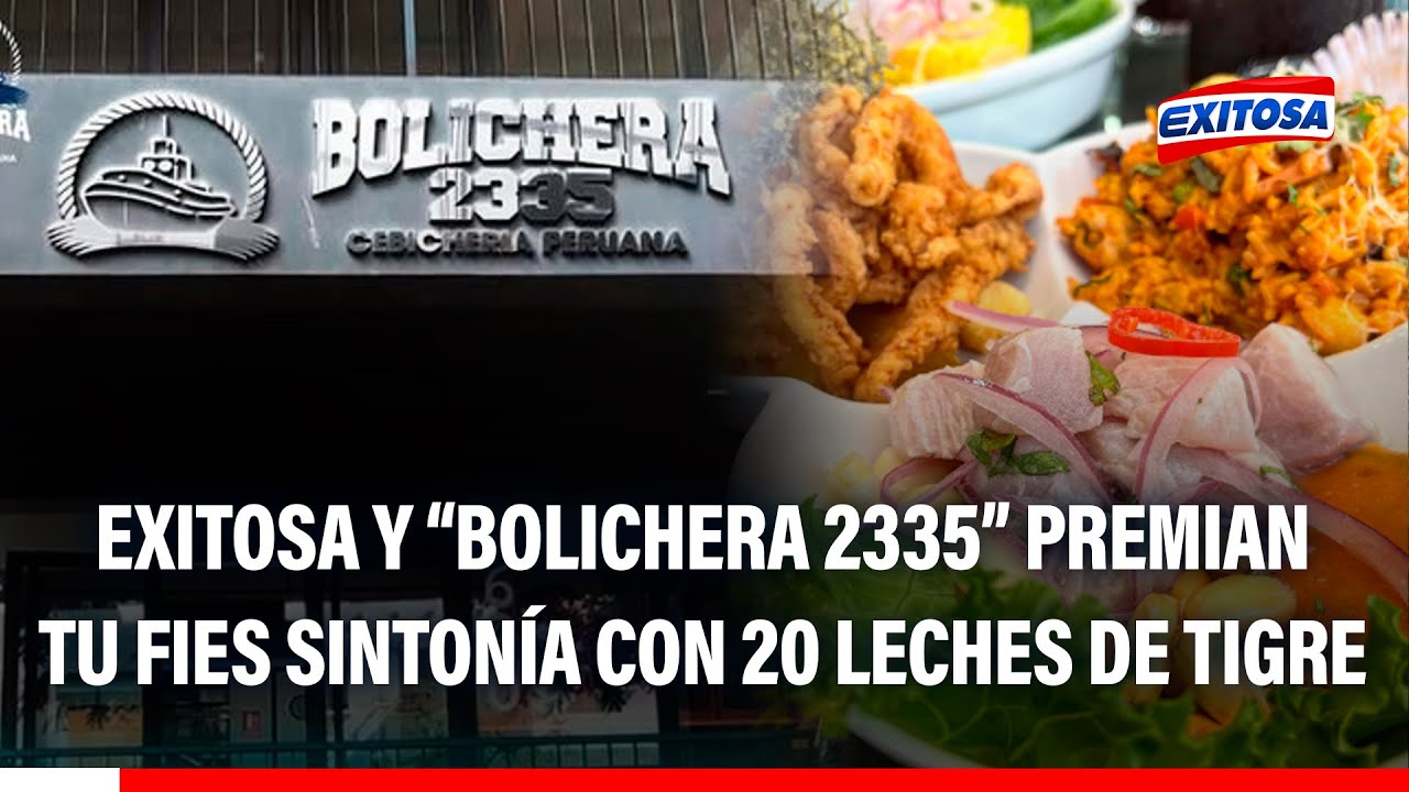 🔴🔵 Exitosa y "Bolichera 2335" premian a oyentes con leche de tigre en Lince