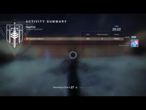 Destiny 2 Solo Flawless Master Nightfall Lake of Shadows Warlock cheese