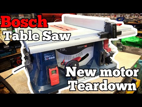 How to Repair a faulty motor on a Bosch GTS 635-216 Table Saw.