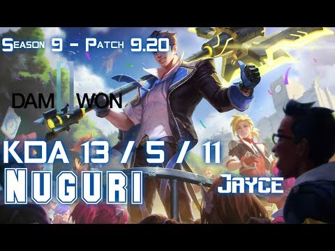 DWG Nuguri JAYCE vs FIORA Top - Patch 9.20 EUW Ranked
