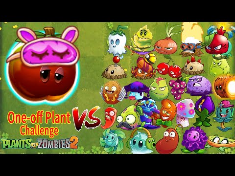 PvZ 2 9.1.1 | Noctarine & All One-off Plant Challenge - Which Plant Will Win ? - Plant Vs Plant