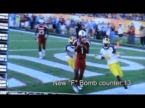 USC Carolina Gamecocks v. Michigan Outback Bowl 2013 Clemson v. LSU controversial