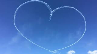 Planes Making A Heart Shape In The Sky