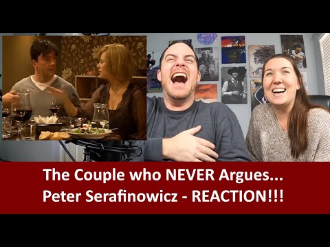 Americans React The Couple Who Never Argues - Peter Serafinowicz REACTION