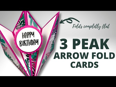 3 Peaks ARROW Fold Cards | Unusual Greeting Card Designs