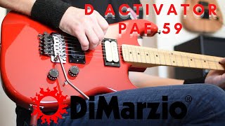 Video thumbnail for DiMarzio D Activator and PAF 59 sound test by NeoGeofanatic