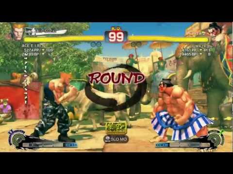 ACE E I RI N (Guile) vs. Owarire (Honda) - SSFIV AE 2012 Match