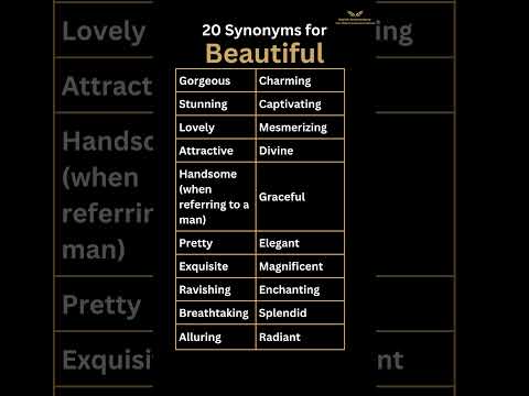 20 synonyms for BEAUTIFUL #synonyms #learnenglish #shorts