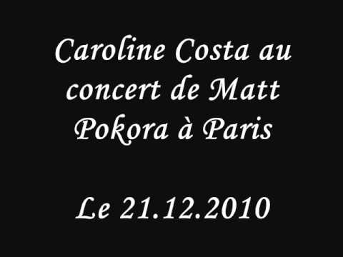 Caroline Costa au concert de Matt Pokora - Paris - 21.12.2010