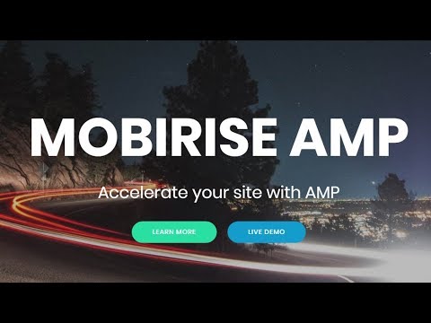 Free AMP Themes and Templates - Mobirise AMP