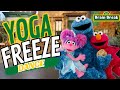 Sesame Street Yoga Freeze Dance | Brain Break | Workout for Kids | GoNoodle inspired | Dance Party