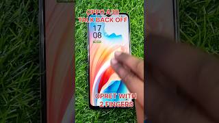 How To Off TalkBack From OPPO A38 ⚡ oppo Mobile Double Tab Screen Bandh Kaise Kare 🔥🔥 #shorts #viral