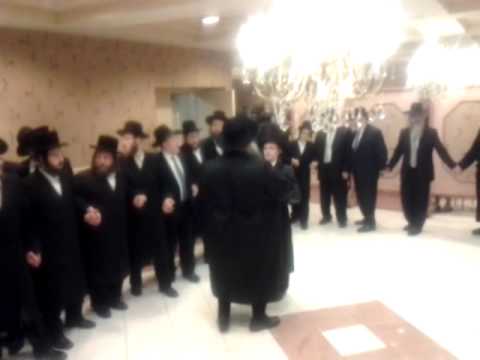 Skolya Rebbe dancing by a sheva brachos part2