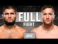 Khabib Nurmagomedov Vs Justin Gaethje Full Fight UFC Classics