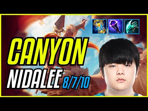 CANYON - NIDALEE vs RUMBLE JUNGLE - EUW MASTER - PATCH 11.9