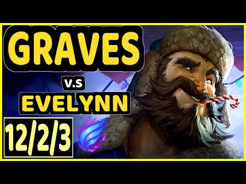 CAOS (GRAVES) vs EVELYNN - 12/2/3 KDA JUNGLE CHALLENGER GAMEPLAY - BR