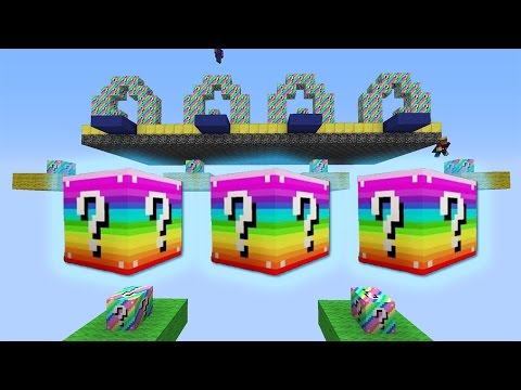 Minecraft RAINBOW Lucky Blocks DROPPER Mod (Modded Staircase) | JeromeASF