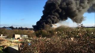 Major fire at factory in Northamptonshire