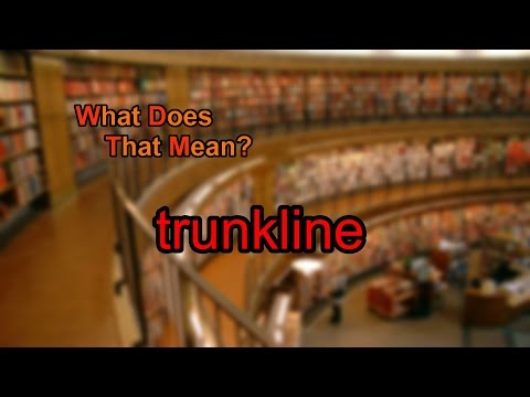 What does trunkline mean?