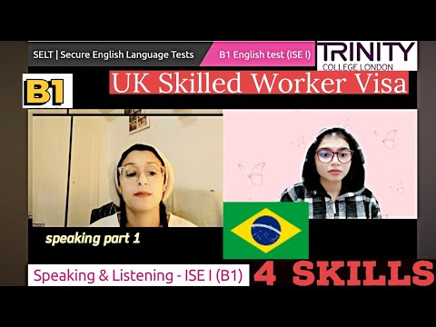 Trinity College London - ISE-1 (B1) Integrated Speaking and Listening|| Full Mock Test || UKVI 2024