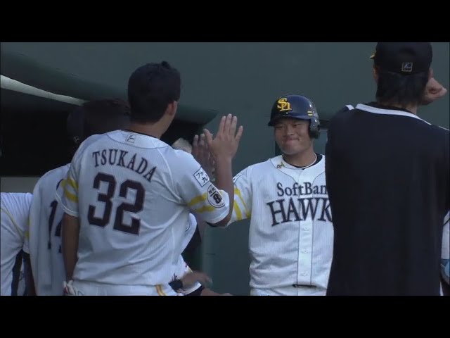 【ファーム】一足早く筑後花火大会!! ホークス・美間 移籍後初となるソロホームラン!! 2018/7/28 H-D(ファーム)